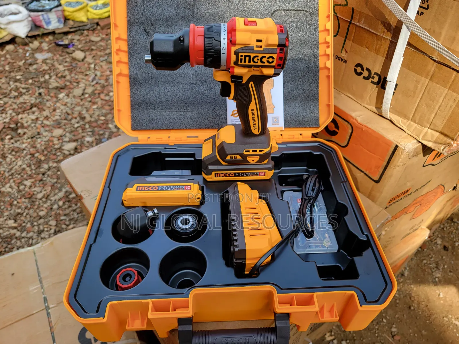 Cordless Multi-Head Drill Driver Ingco 20v