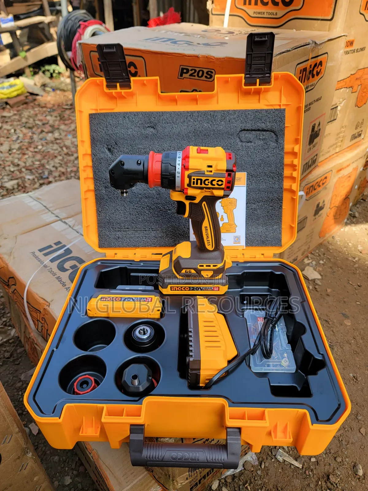 Cordless Multi-Head Drill Driver Ingco 20v