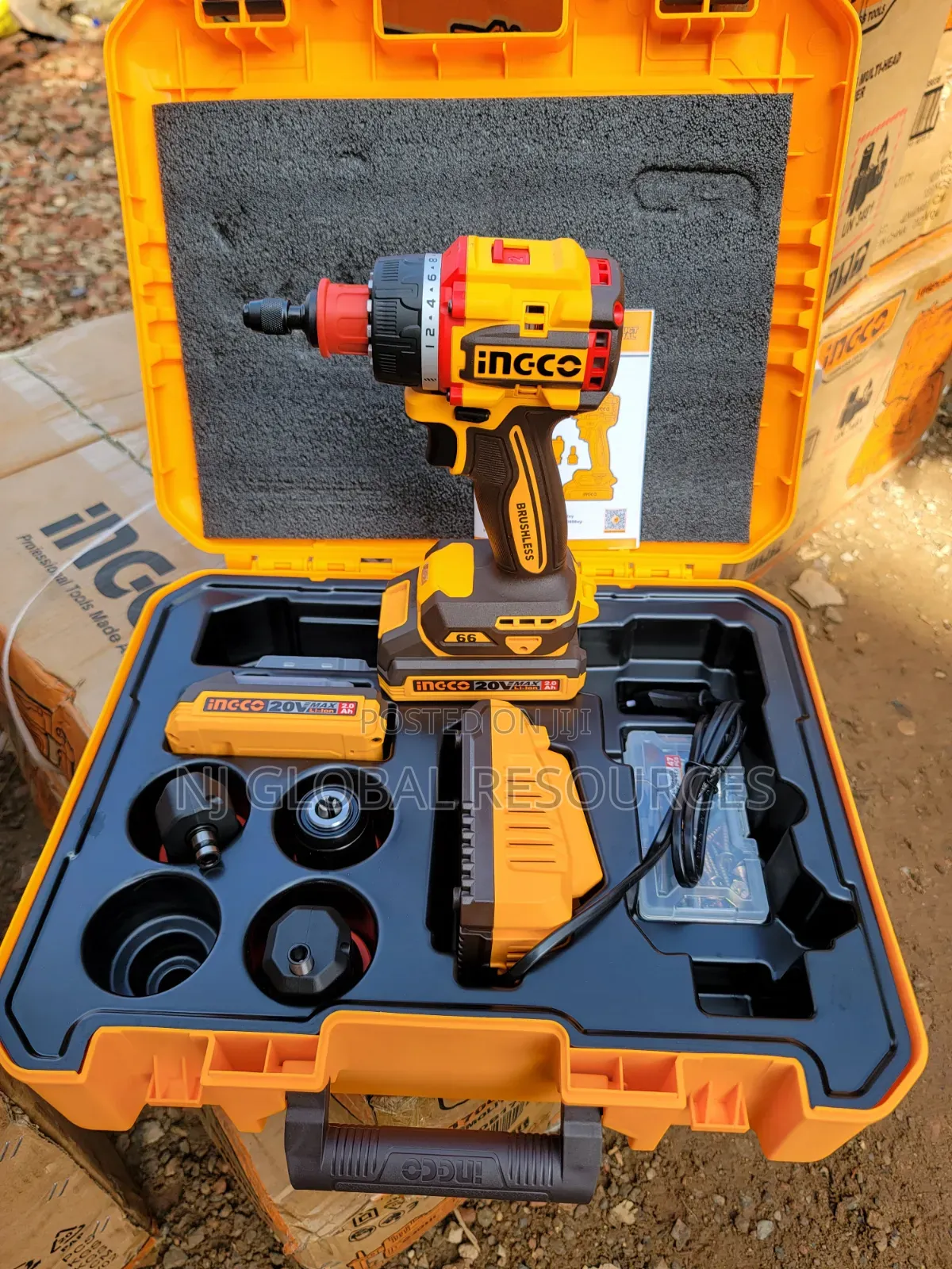 Cordless Multi-Head Drill Driver Ingco 20v