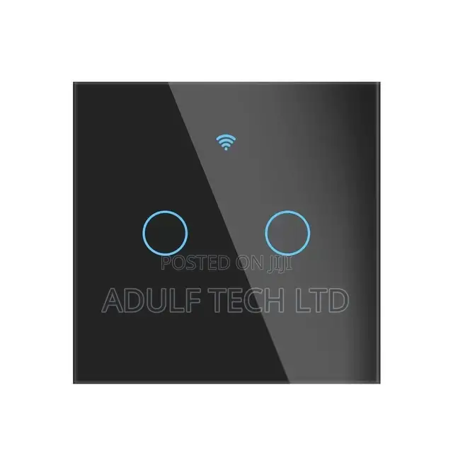 2-Gang Smart Touch Wi-Fi Switch | App Remote Control