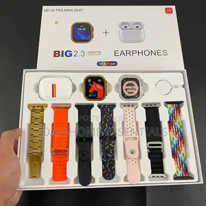 I20 Ultra Max Suit 10-in-1 Smartwatch Wireless Earbuds