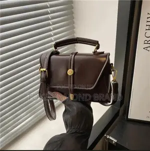 Pure Button Leather Bag