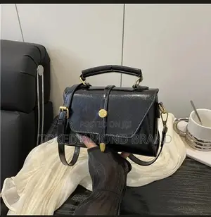 Pure Button Leather Bag