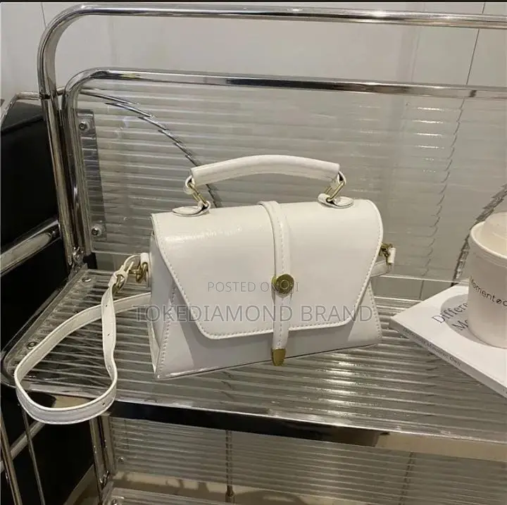 Pure Button Leather Bag