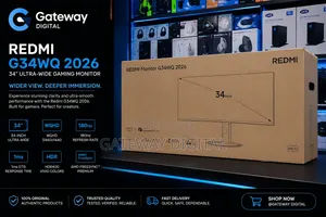 Xiaomi Redmi G34wq (2026) 180hz 34" Curved Gaming Monitor With RGB