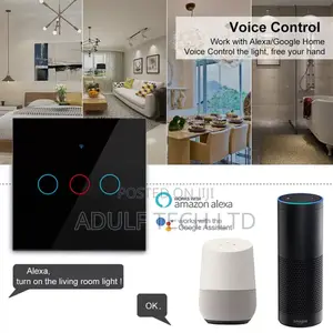 3 Gang Smart Touch Wi-Fi / Remote / App Controlled Switch