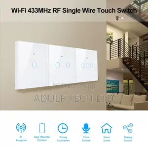 1-Gang Smart Touch Wi-Fi Switch | App Remote Control
