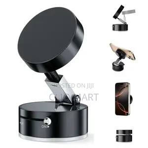 Magnetic Phone Holder With Vacuum Suction - Car Desk Phone Stand
