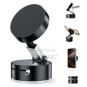 Magnetic Phone Holder With Vacuum Suction - Car Desk Phone Stand