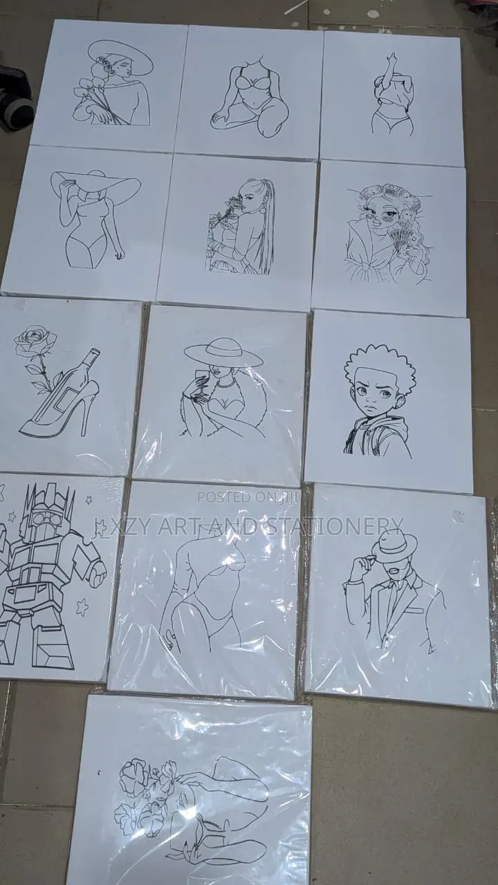 Pre-Drawn Canvas