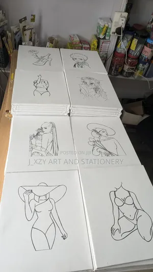 Pre-Drawn Canvas