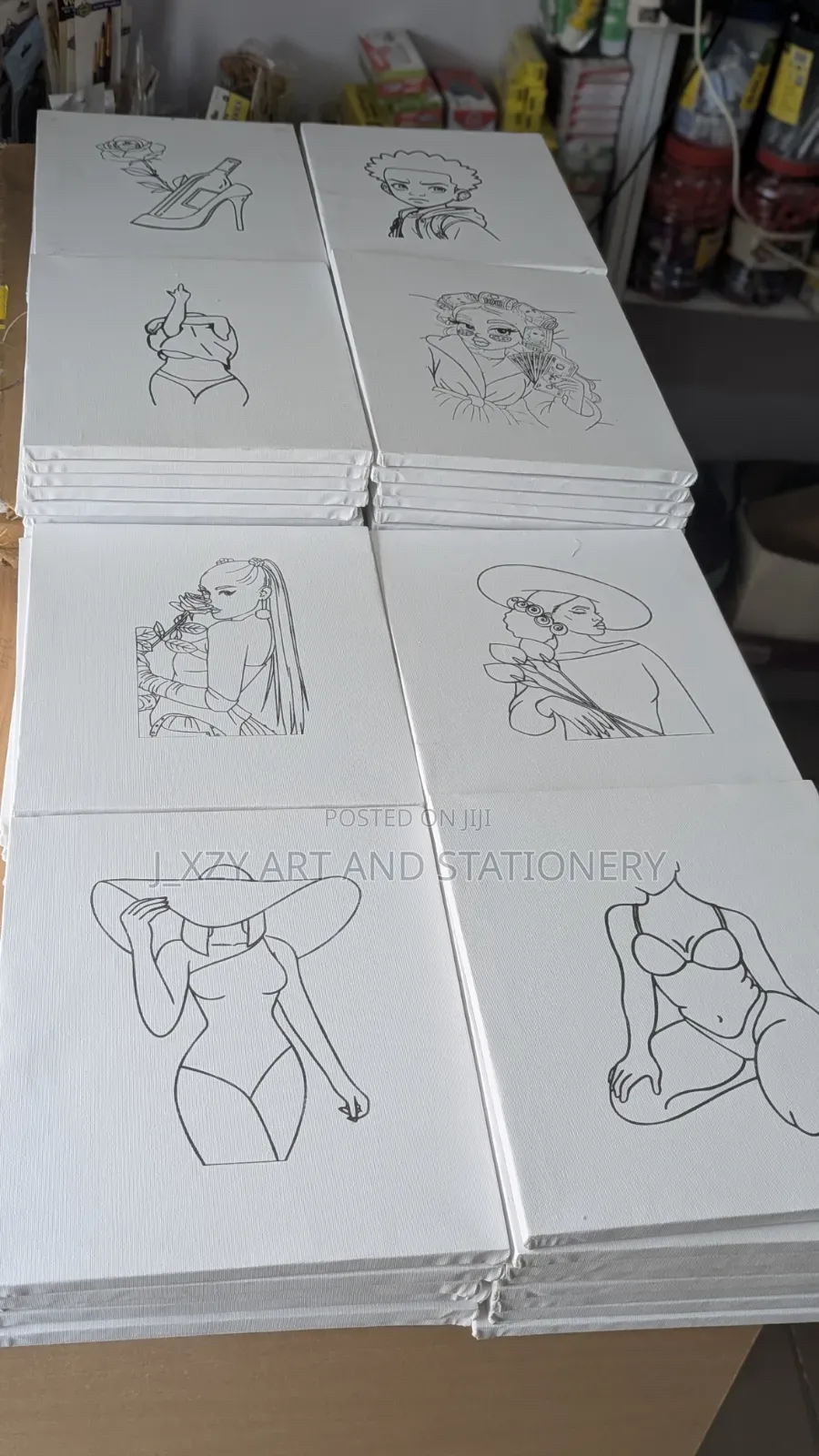 Pre-Drawn Canvas