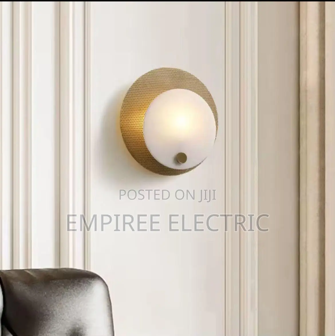 Copper Marble Round Wall Sconce Lamps