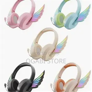 Angel Wing LED Bluetooth Headphones – Style Meets Premium Sound!