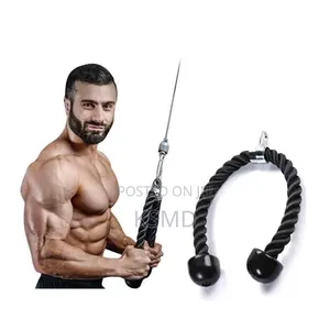90CM LONG - Tricep Rope/Gym Training Pull Down Workout Exercise Cable