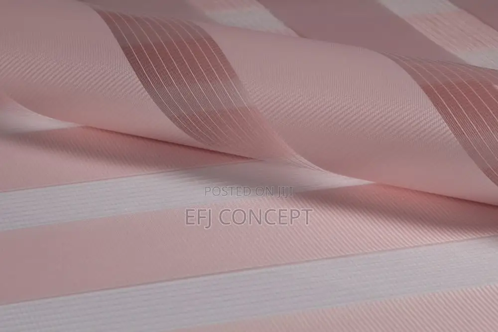Pink Sample Plain Zebra Day and Night Blind Custom-Made