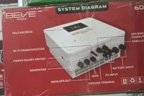 BEVE 6kva 48v Inverter Hybrid With Digital Display Wall Hanging