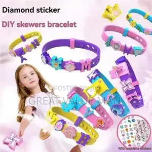Girls' Fun Children's Beaded Bracelet DIY Handmade Material Bag