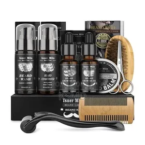Beard Grooming Kit for Men: Trimming Sets With Beard Wash