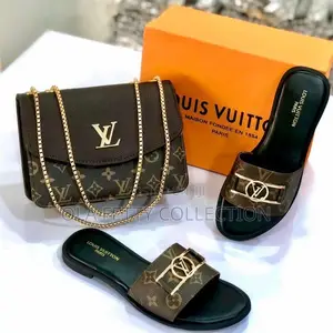 LV Bag + Slippers Set | Brown Monogram | Comes With Box