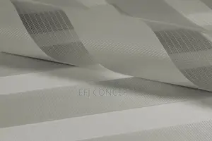 Light Grey Sample Plain Zebra Day and Night Blind Custom-Made - 1