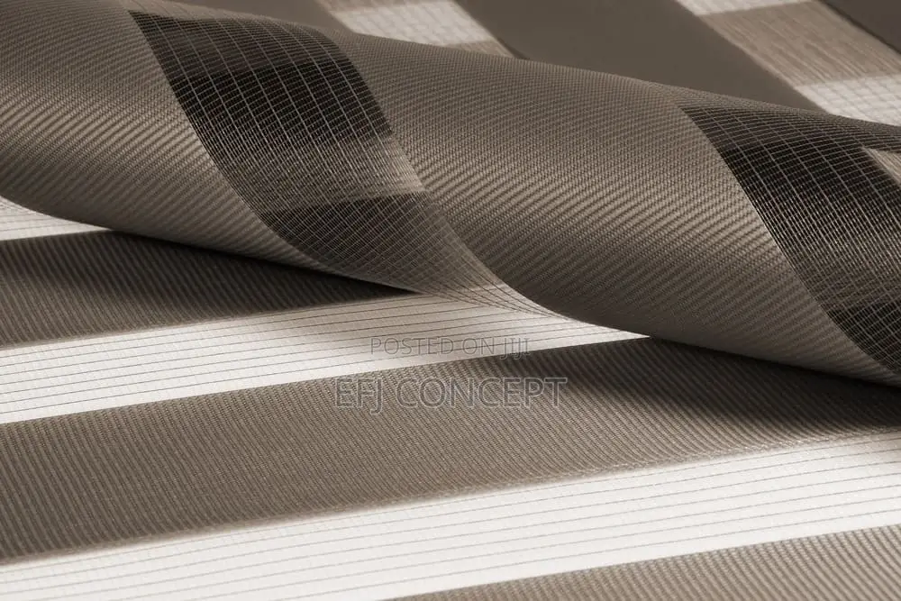 Brown Sample Plain Zebra Day and Night Blind Custom-Made