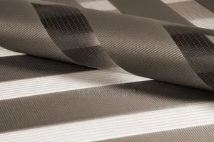 Brown Sample Plain Zebra Day and Night Blind Custom-Made