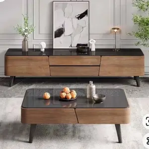 Luxury Glass Top Center Table/ Onyx Coffee Table