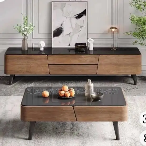 Luxury Glass Top Center Table/ Onyx Coffee Table
