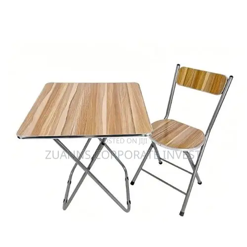 Foldable Reading Table and Chair / Brown