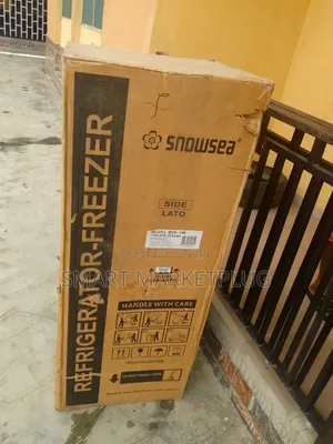 Brand New Snowsea 150 Liters Double Door Refrigerator With Key + Gray