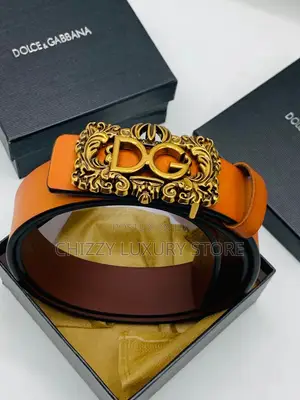 Docle Gabbana Quality Luxury Men Genuine Leather Belt