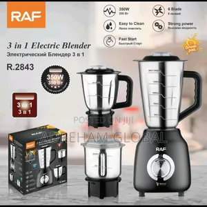 Raf 3 in 1 Stainless Cups Blender, 350w