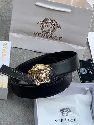 Versace Quality Luxury Men Genuine Leather Belt