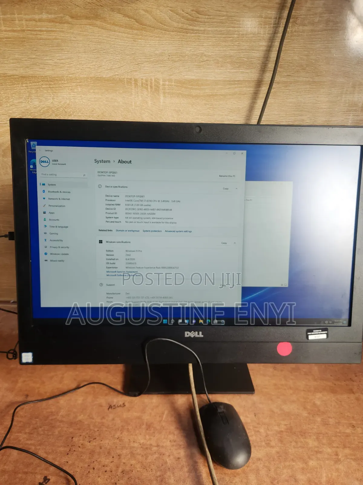 Desktop Computer Dell OptiPlex 7450 8GB Intel Core i7 SSD 256GB