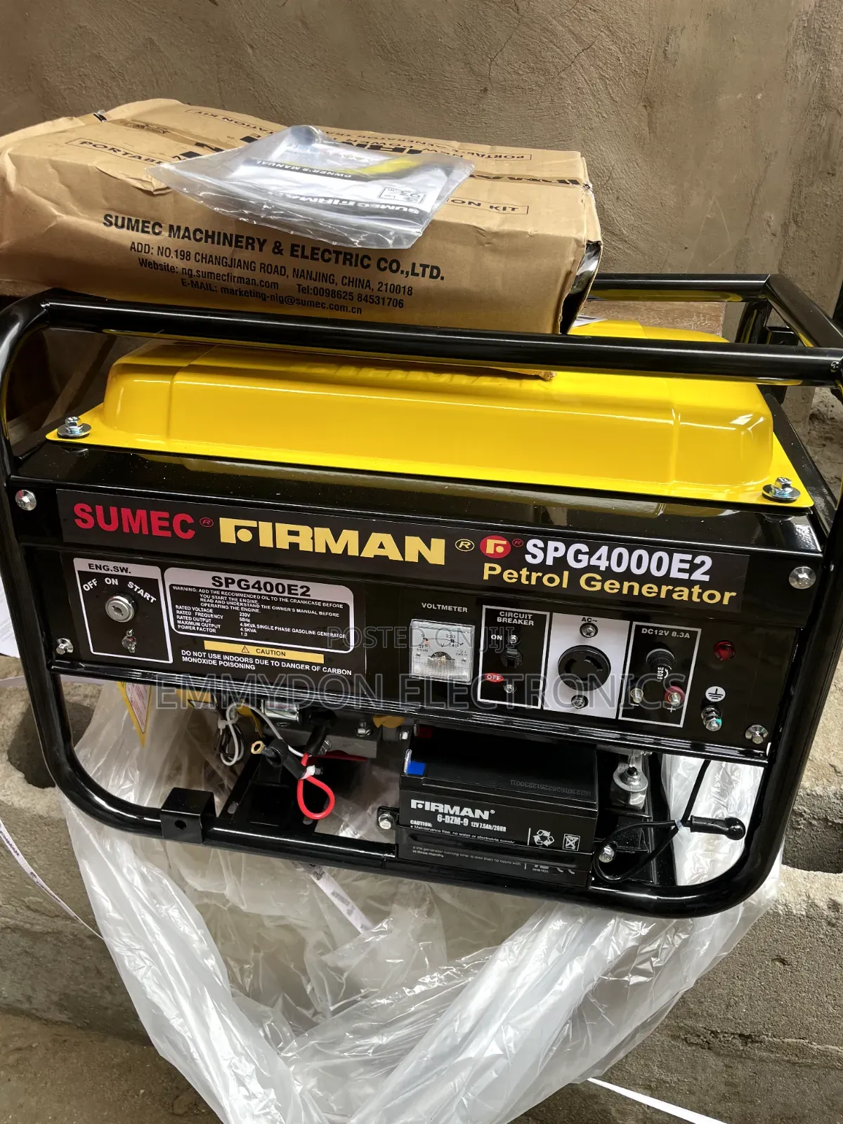 SPG4000E2 4.5KVA 100% Copper Generator