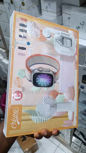 D96 Plus SmartWatch With Mini Fan, Earbuds and Multiple Straps