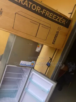 New in Snowsea 150l Double Door BCD-198 Refrigerator With Key + Gray