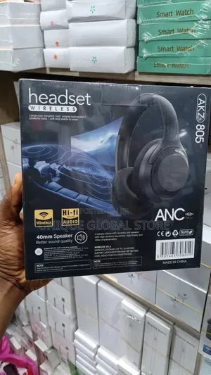 Akz-805 Over-Ear Wireless Headset