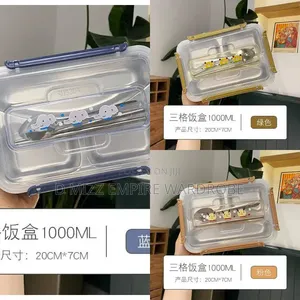 3 Compartments Lunch Plate