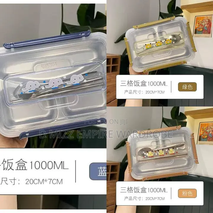 3 Compartments Lunch Plate