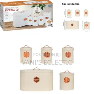 5-Piece Kitchen Storage Canister Set