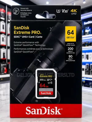 Sandisk 64gb Extreme Pro Sd Card