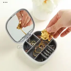 Travel Jewelry Box With Mirror