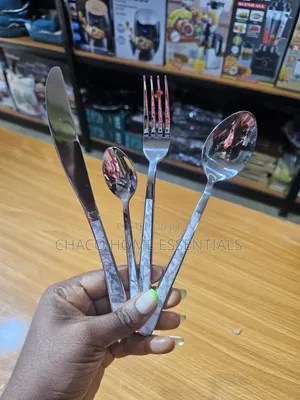 24-Piece Marble Design Stainless Steel Cutlery Set(6pcs Each)