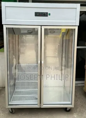 Stainless Steel Double Door Display