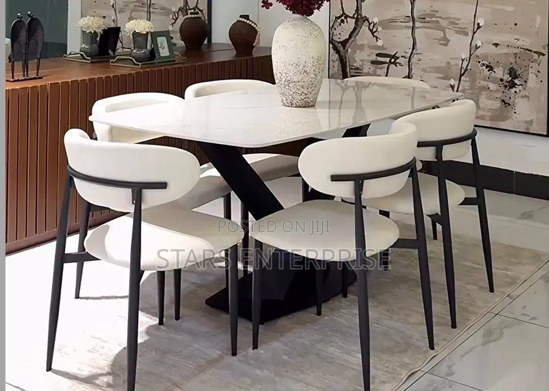 6 Seater Marble Dining Set