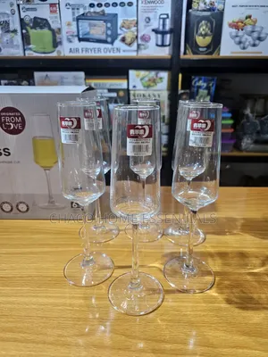 6-Piece Champagne Flute Glass Set - 250ml