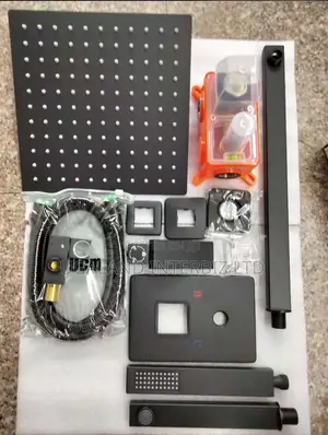 Black Concealed Smart Shower System