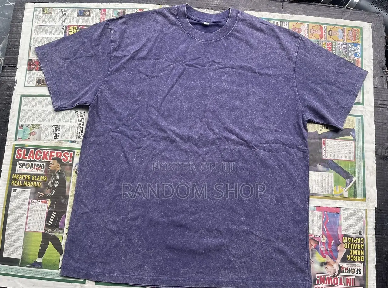 Oversized Plain Stonewashed Polo